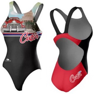 涡轮女式宽肩带泳衣 古巴 8307401