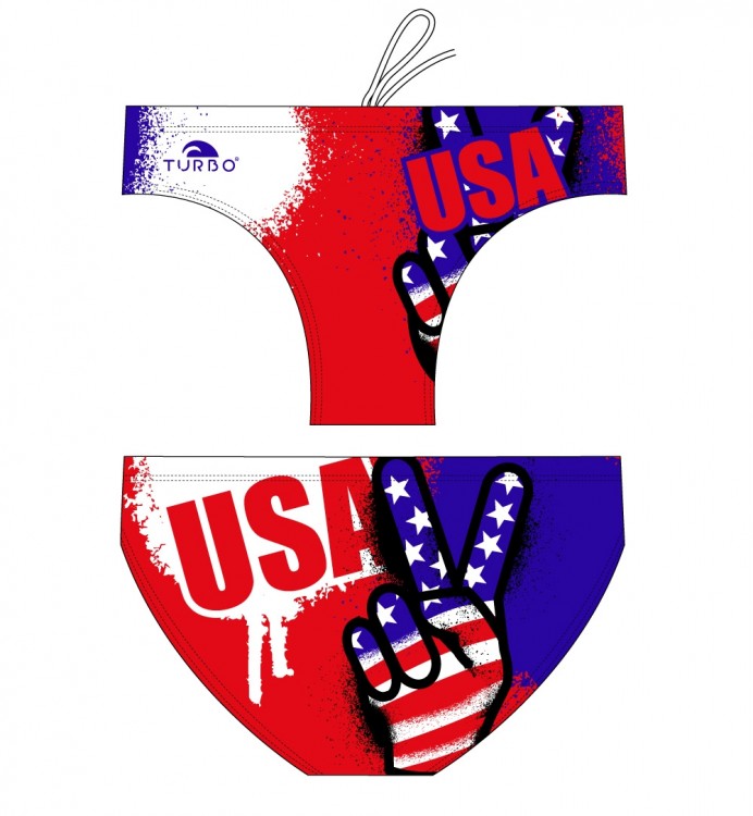 Turbo Water Polo Swimsuit USA Victory 79414