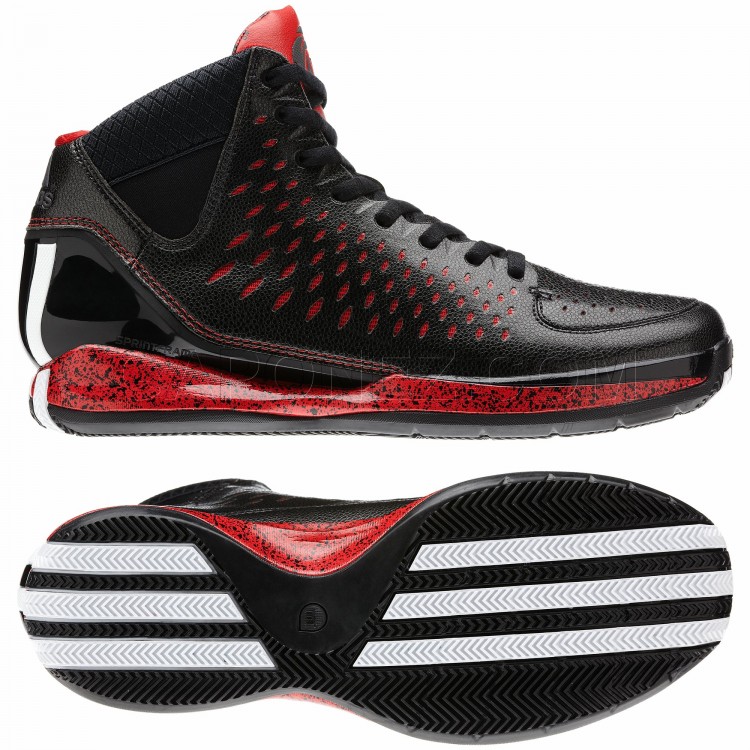 Купить Мужскую Баскетбольную Обувь (Кроссовки) Цвет Черный/Белый Adidas  Basketball Shoes D Rose 3 Black/Running White Color G48788 from Gaponez  Sport Gear