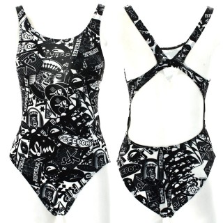 涡轮游泳女式宽肩带泳衣 贴纸 894251