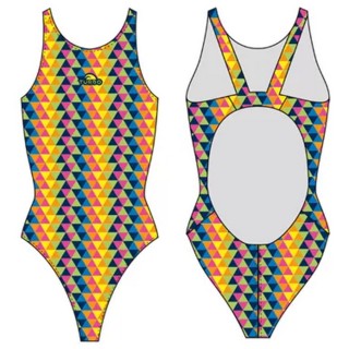 涡轮女式宽肩带泳衣 立体 8303631
