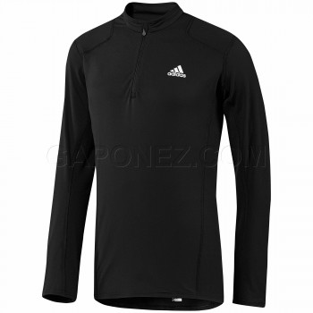 Adidas Легкоатлетическая Футболка RESPONSE Long Sleeve Half-Zip Top P40266 adidas легкоатлетическая мужская футболка c длинным рукавом
# P40266
	        
        