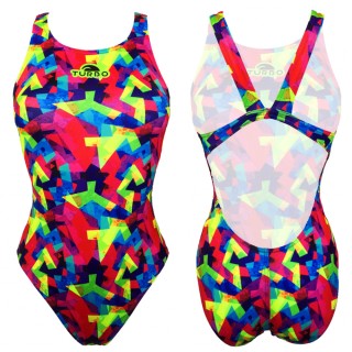 涡轮女式宽肩带泳衣 飞溅 8308671
