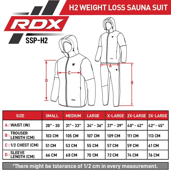 RDX Weight Loss Sauna Suit H2 SSP-H2