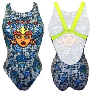 涡轮女式宽肩带泳衣 玛雅 8307301