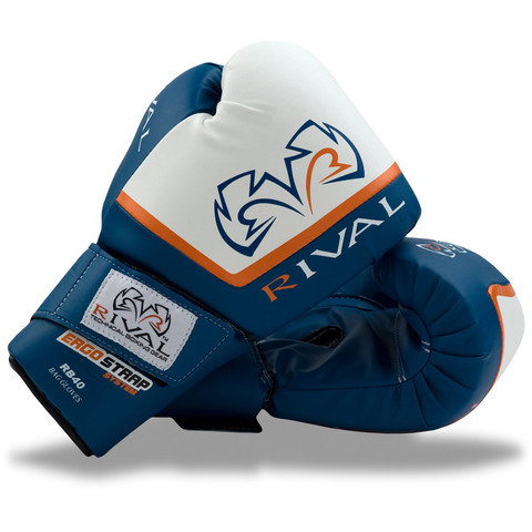 Rival Boxing Bag Gloves Fitness Colour Blue RB40 BL