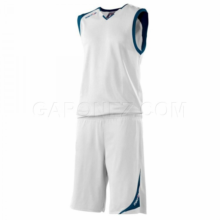 Macron Баскетбольная Форма Dragon Белый/Темно-Синий Цвет 43040107