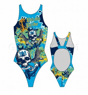 涡轮女式宽肩带泳衣 宝藏 898331-0066