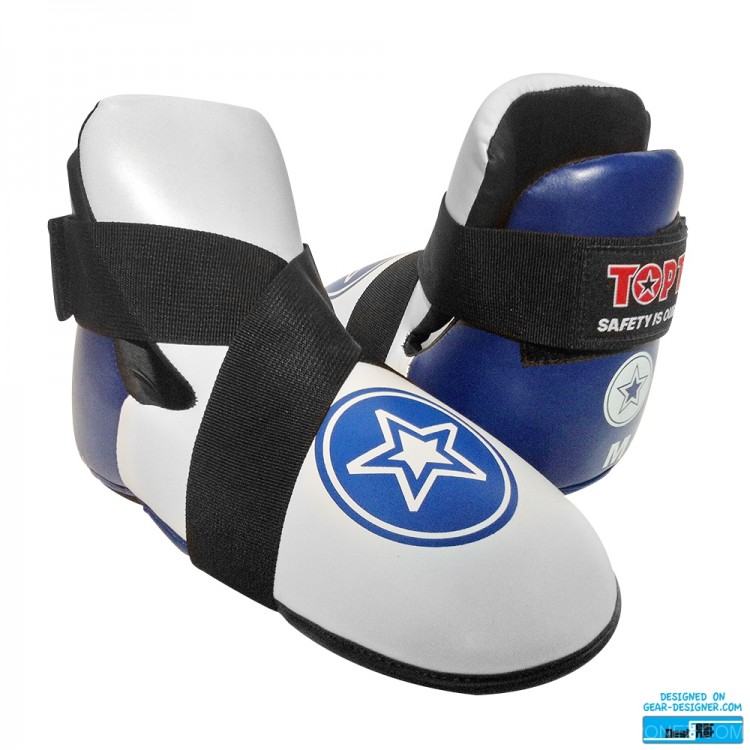 Top Ten Foot Protectors Star White/Blue Color 3069-6GD