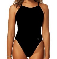 Bbosi 艺术游泳细肩带泳衣 辛克罗黑色 NTD2P