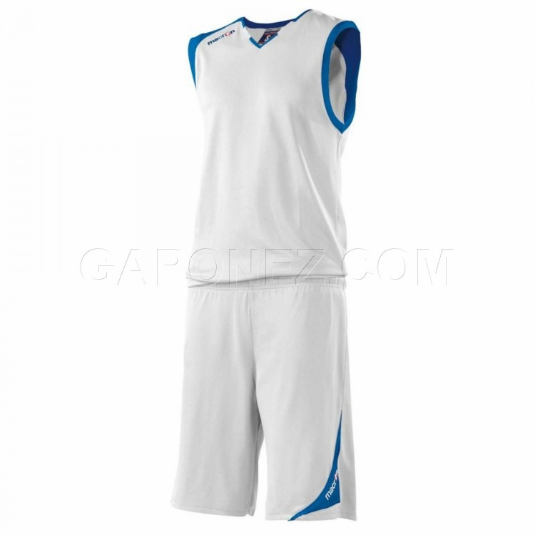 Macron Баскетбольная Форма Dragon Белый/Синий Цвет 43040103