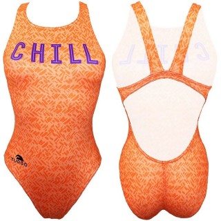 涡轮女式宽肩带泳衣 寒意 8309391