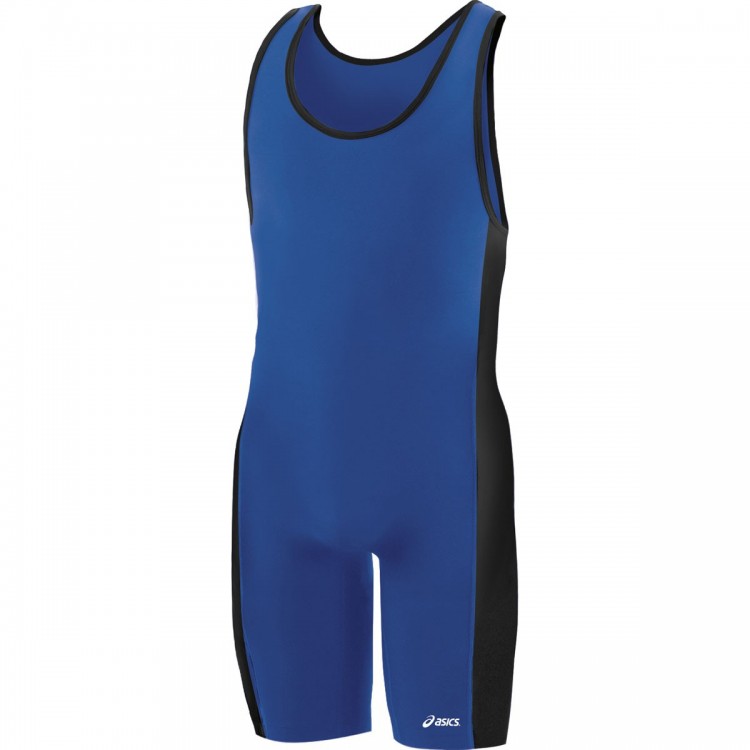 Asics Wrestling Wrestler Suit Men Feud Blue Color JT5004390 Singlet