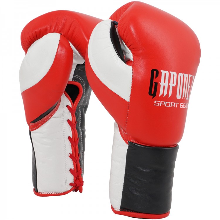 Gaponez Боксерские Перчатки Боевые Pro GBFG RD/WH/BK
