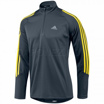 Adidas Легкоатлетическая Футболка RESPONSE Long Sleeve Half-Zip Top P91044 adidas легкоатлетическая мужская футболка c длинным рукавом
# P91044
	        
        