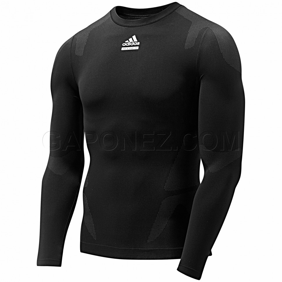 Adidas Tee Long Sleeve TechFit Preparation P92348 Men's Apparel TF LS  (Size: S-2XL) from Gaponez Sport Gear