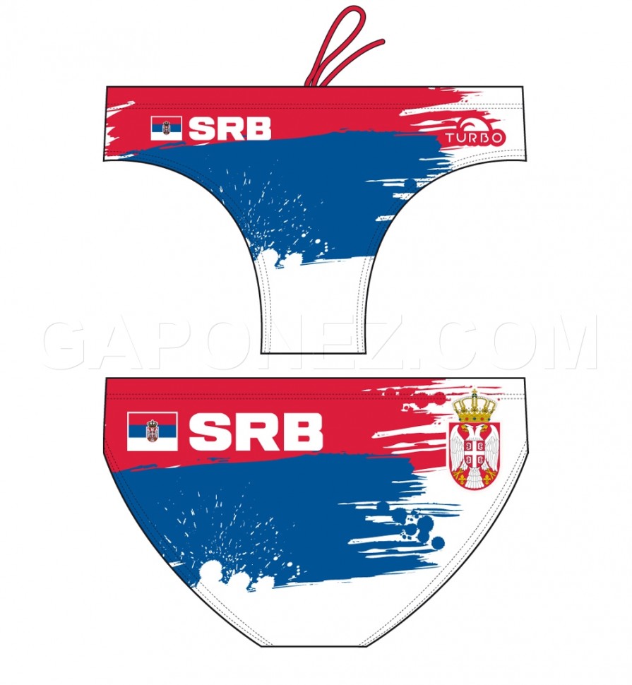 Turbo Water Polo Swimsuit Serbia 730272 Men's WP Waterpolo Apparel ...