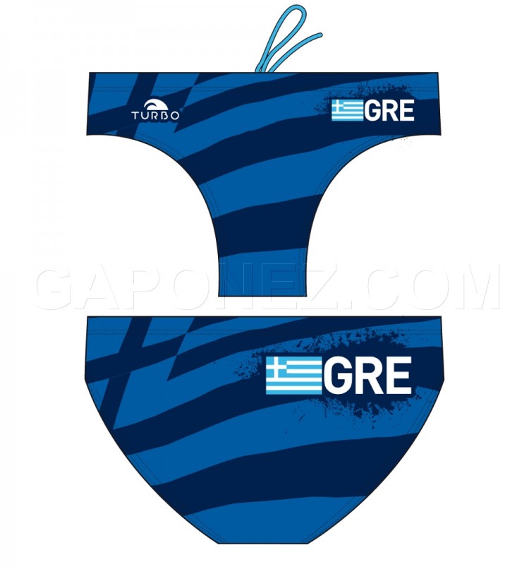 Turbo Water Polo Swimsuit Greece 730273 Men's WP Waterpolo Apparel Trunks Suit from Gaponez