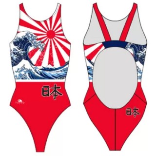涡轮女式宽肩带泳衣 日本感 8307871