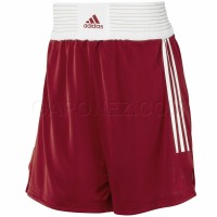 Adidas Pantalones Cortos de Boxeo (Clásico) Rojo Color X12346