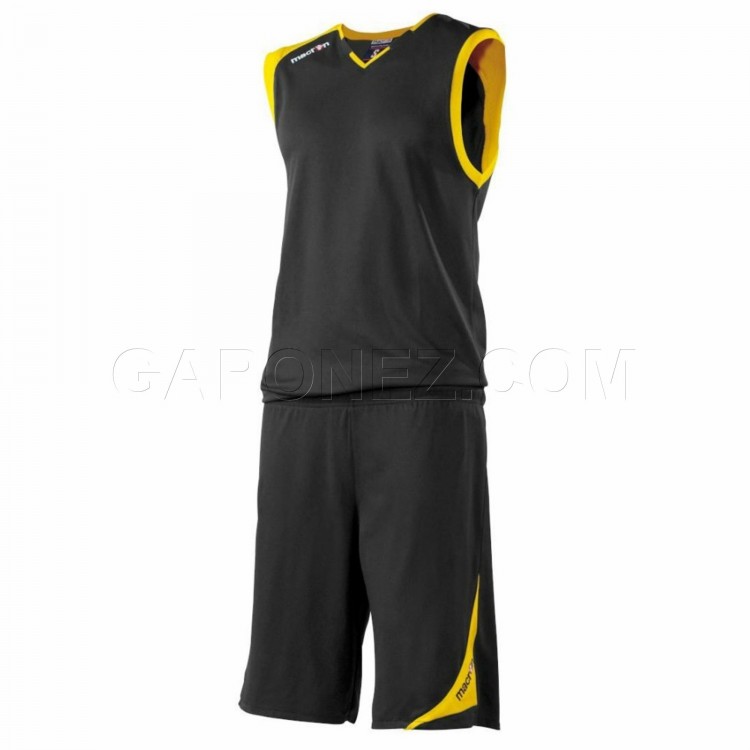 Macron Баскетбольная Форма Dragon Черный/Желтый Цвет 43040905