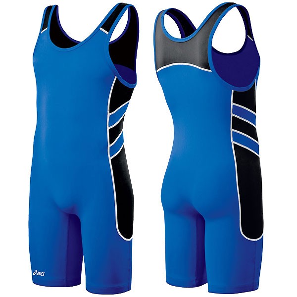 Asics Wrestling Wrestler Suit Men's Blue Color JT11544390 Singlet