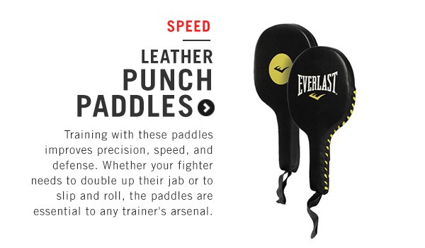 MMA Punch Paddles Two paddles Everlast Leather Boxing 