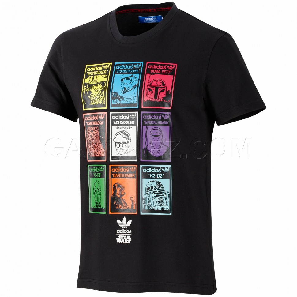 Adidas Originals Top SS Camiseta de Manga Corta Guerra de las Galaxias Gaponez Gear
