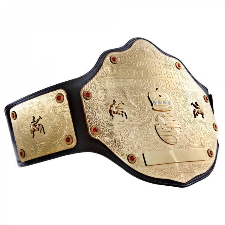 WWE Точная Копия Пояса Международной Федерации Реслинга Абсолютного Чемпиона в Тяжелом Весе Версия 2 Взрослый Размер WWEB12