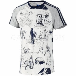 Adidas Originals Top SS Camiseta de Manga Corta Guerra de las Galaxias S V33513