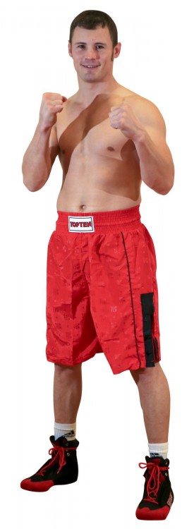 Top Ten Pantalones Cortos de Boxeo de Color Rojo 1809-4
