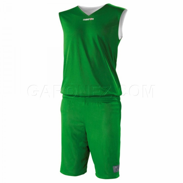 Macron Баскетбольная Форма Двусторонняя X300 Зеленый/Белый Цвет 43200401