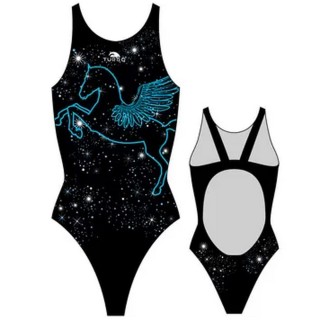 涡轮游泳女式宽肩带泳衣 飞马座抗性 894151