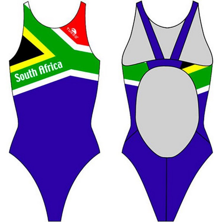 涡轮游泳女式宽肩带泳衣 南非 891041