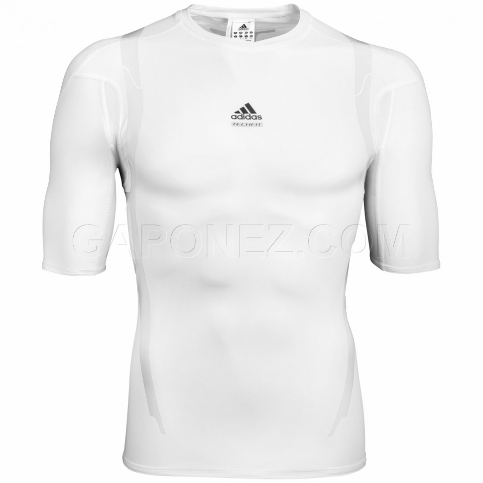 adidas men's techfit climacool long sleeve t shirt white