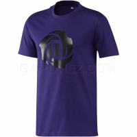 Adidas Баскетбол Футболка Rose Logo Фиолетовый Цвет Z55769