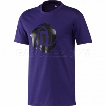 Adidas Баскетбол Футболка Rose Logo Фиолетовый Цвет Z55769 мужская баскетбольная футболка
men's basketball t-shirt (tee)
# Z55769