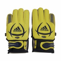Adidas Футбольные Перчатки Вратаря Fingersave Cup Carbon Черный/Желтый +15 654240
