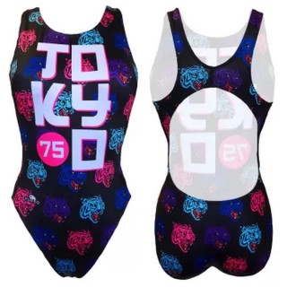 涡轮女式宽肩带泳衣 波虎东京 83097729