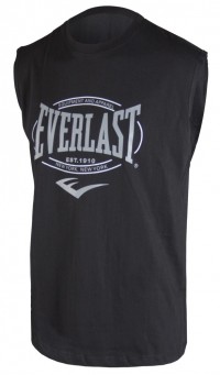Everlast Top SS Músculo Clásico del Logotipo EVTS15 BK