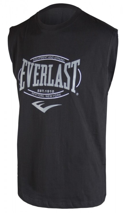 Everlast 上衣短袖 T 恤经典标志肌肉 EVTS15 BK