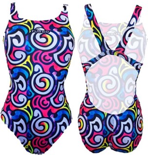 涡轮女式宽肩带泳衣 螺 8308681