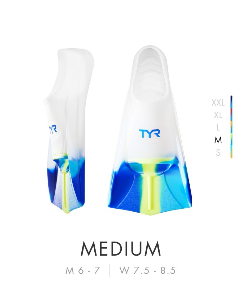 TYR Sports Kids' Stryker Flippers Swimming Silicone Fin 