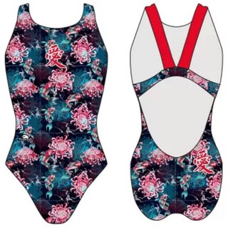涡轮女式宽肩带泳衣 天堂卡帕 8312091