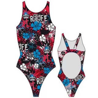 涡轮游泳女式宽肩带泳衣 累西腓 899231