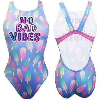 涡轮女式宽肩带泳衣 冰棒 8309171