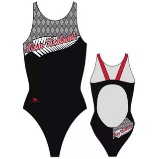 涡轮游泳女式宽肩带泳衣 新西兰菱形 8300701