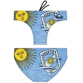 涡轮 男士水球泳衣 阿根廷复古 79863