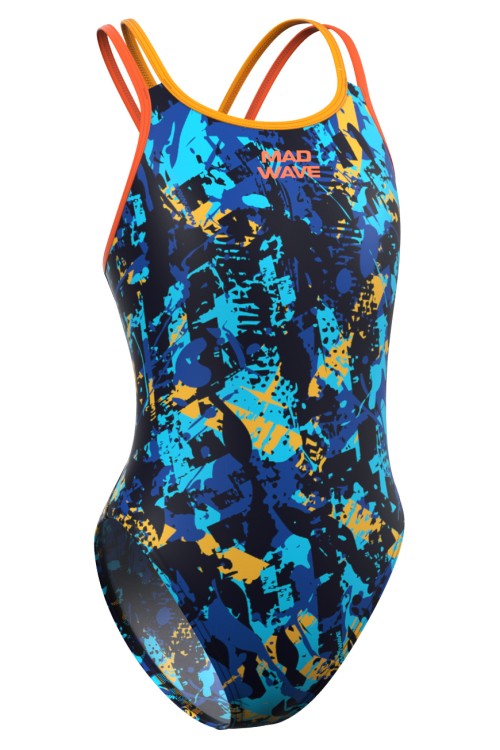 Madwave Junior Swimsuits for Teen Girls Crossback PBT A3 M1403 07